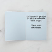 Funny Cactus Retirement Wishs Karte (Innenseite)