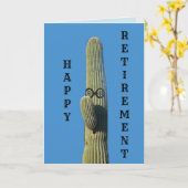 Funny Cactus Retirement Wishs Karte (Gelbe Blume)