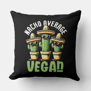Funny Cactus Sombrero Nacho Durchschnitt Vegan Kissen