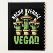 Funny Cactus Sombrero Nacho Durchschnitt Vegan Planer (Rückseite)