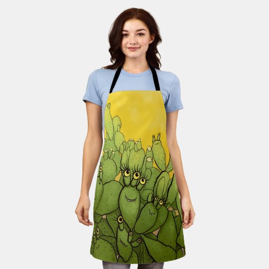 Funny Cactus Succulent Gardener Pflanze Mama Schürze (Getragen)