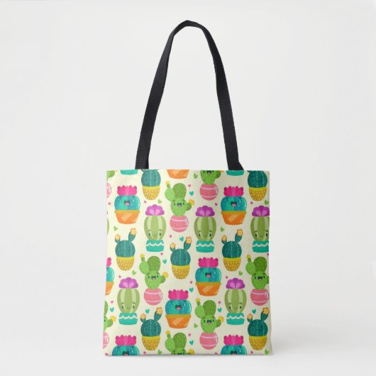 Funny Cactus Succulent Tasche (Vorderseite)