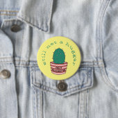 Funny Cactus: Vollständig geimpft, aber noch kein  Button (Beispiel)