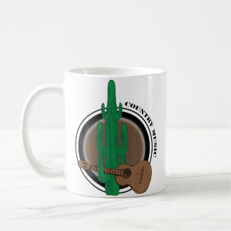 Funny Cactus With Guitar Playing Country Music Kaffeetasse