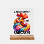 Funny Cafe Sarkasmus Wortkunsthammer Acrylschild (Vorderseite)