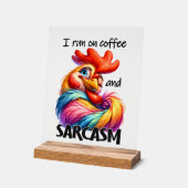 Funny Cafe Sarkasmus Wortkunsthammer Acrylschild (Winkel)