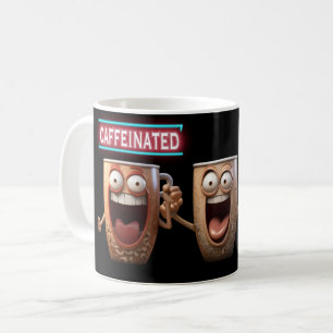 Funny Caffeinated Cartoon Alberner Spaß Kaffeetasse