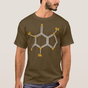Funny Caffeine Molecule Science Themed Coffee Lieb T-Shirt
