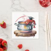 Funny Cajun Graduation Party Serviette (Beispiel)