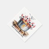 Funny Cajun Graduation Party Serviette (Ecke)