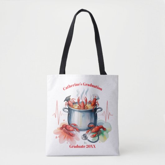 Funny Cajun Nurse Graduation Party Tasche (Vorderseite)