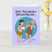 Funny Cake mit Fire Birthday Card Karte (Gelbe Blume)