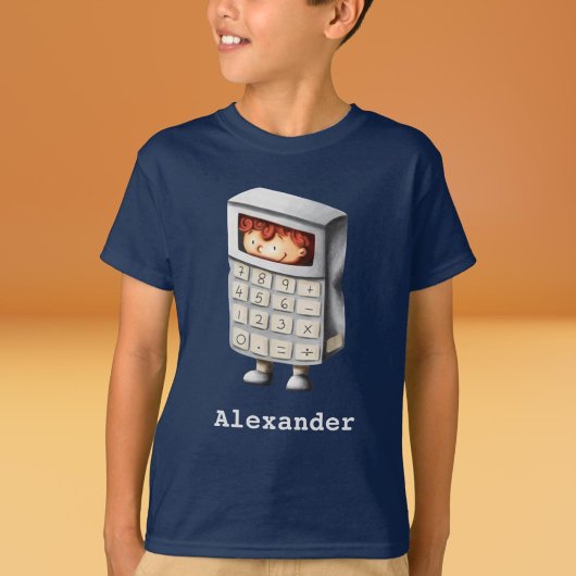 Funny Calculator Kids Math T-Shirt