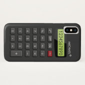 Funny Calculator Muster Personalisiert Geeky Case-Mate iPhone Hülle (Rückseite (Horizontal))
