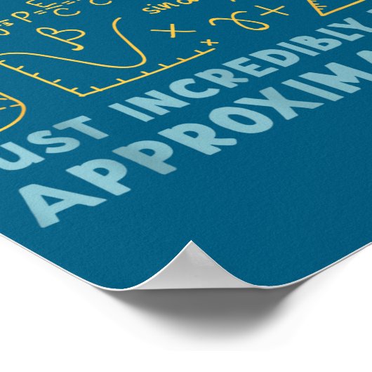 Funny Calculus Teacher Math Lover Mathematics Sarc Poster (Ecke)