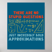 Funny Calculus Teacher Math Lover Mathematics Sarc Poster (Vorne)