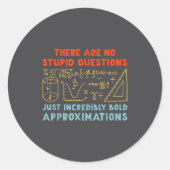 Funny Calculus Teacher Math Lover Mathematics Sarc Runder Aufkleber (Vorderseite)
