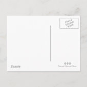 Funny Calico Cat in Birthday Party Hat Einladungspostkarte (Rückseite)