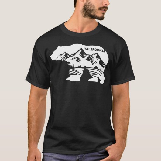 Funny California Bear California Republic Shirt (Vorderseite)