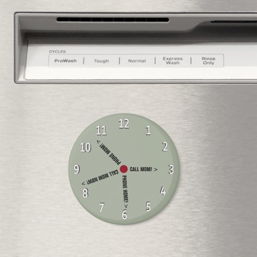 Funny Call Mama Memo Imaginary Clock Magnet (In Situ (Geschirrspüler))