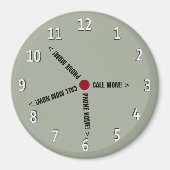 Funny Call Mama Memo Imaginary Clock Magnet (Vorne)