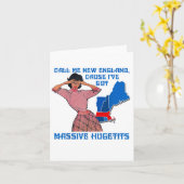 Funny Call Me New England Cause I Ve Got Mive Huge Karte (Gelbe Blume)
