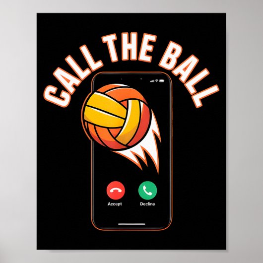 Funny Call The Ball Volleyball Leopard Ball Mom Mo Poster (Vorne)