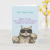 Funny Cam Picture Get Well Karte (Gelbe Blume)