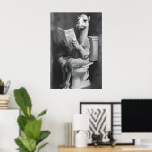 Funny Camel Bathroom Print, Newspaper Toilet Poster (Heimbüro)