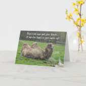 Funny Camel Birthday Karte (Gelbe Blume)