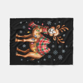 Funny Camel Christmas Cute Animal Lovers Holiday P Fleecedecke (Vorderseite (Horizontal))