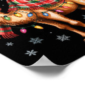 Funny Camel Christmas Cute Animal Lovers Holiday P Poster (Ecke)