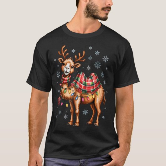 Funny Camel Christmas Cute Animal Lovers Holiday P T-Shirt (Vorderseite)