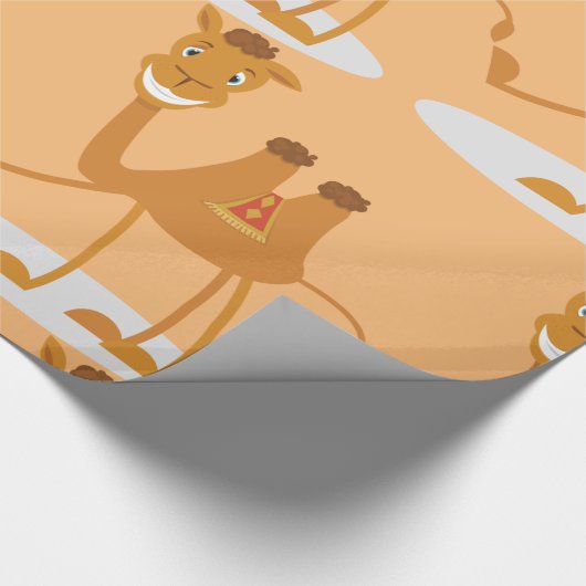 Funny Camel Geschenkpapier (Ecke)