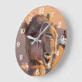 Funny Camel Große Wanduhr (Winkel)