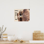 Funny Camel "Höcker Tag" Raten Sie, was für ein Ta Poster (Küche)