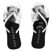 Funny Camel Hump Day Foto Flip Flops Badesandalen (Fußbett)