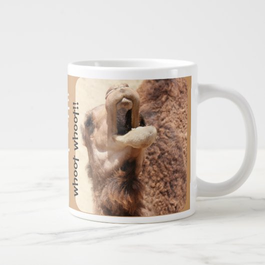 Funny Camel Hump Day Jumbo Tasse (Rechts)
