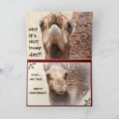 Funny Camel Hump Weihnachtskarte Feiertagskarte (Innenseite)