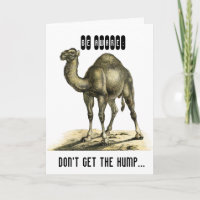 FUNNY CAMEL PERSONALISIERT BIRTHDAY CARD