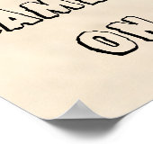 Funny Camel Poster Behielt Calm und Camel On (whot (Ecke)