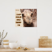 Funny Camel Poster Behielt Calm und Hump On (whot! (Küche)