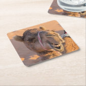 Funny Camel Rechteckiger Pappuntersetzer (angewinkelt)