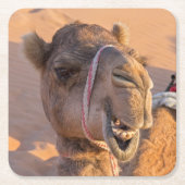 Funny Camel Rechteckiger Pappuntersetzer (Vorderseite)