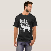 Funny Camel Riding Souvenir Geschenk Dubai war Lit T-Shirt (Vorne ganz)