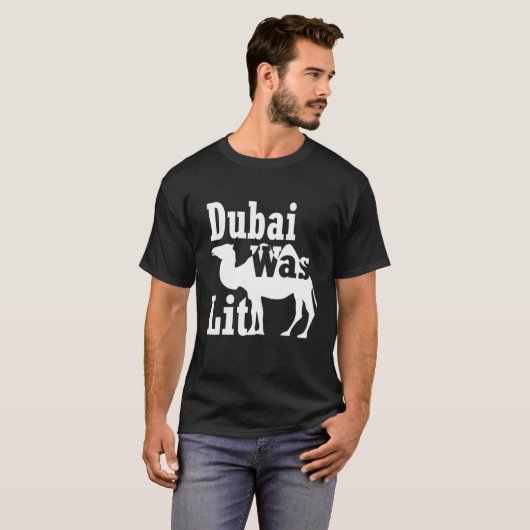 Funny Camel Riding Souvenir Geschenk Dubai war Lit T-Shirt (Vorne ganz)