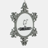 Funny Camel Schneeflocken Zinn-Ornament (Links)