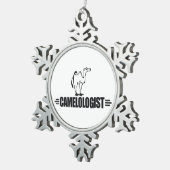 Funny Camel Schneeflocken Zinn-Ornament (Rechts)