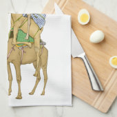 Funny Camel Trek Safari Geschirrtuch (Viertel Falte)