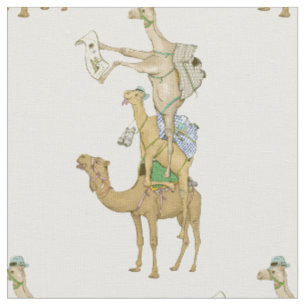Funny Camel Trek Safari Stoff